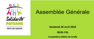 Assemblée Générale de Solidarité Paysans Pays de Savoie : RDV le 26 Avril